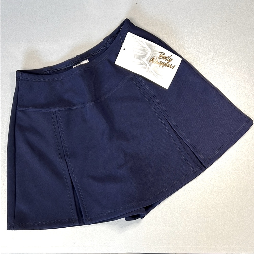 Body Wrappers Navy Cheer Skort XS NWT Y2K